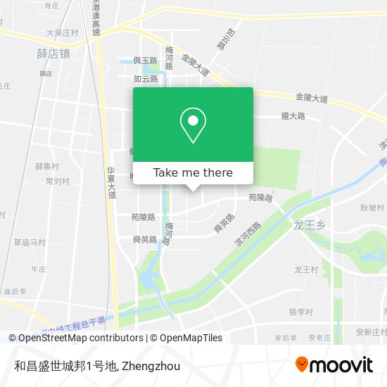 和昌盛世城邦1号地 map