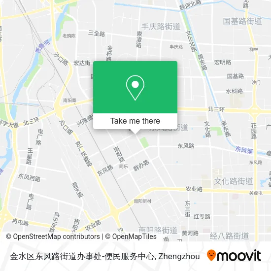 金水区东风路街道办事处-便民服务中心 map