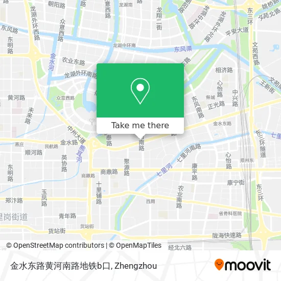 金水东路黄河南路地铁b口 map