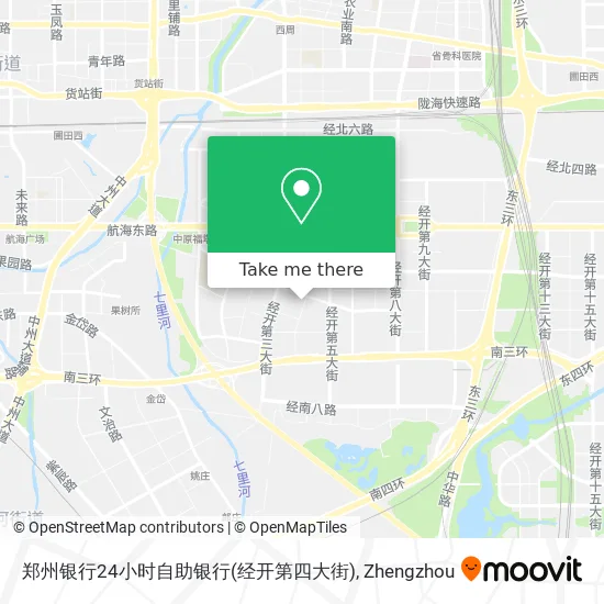 郑州银行24小时自助银行(经开第四大街) map