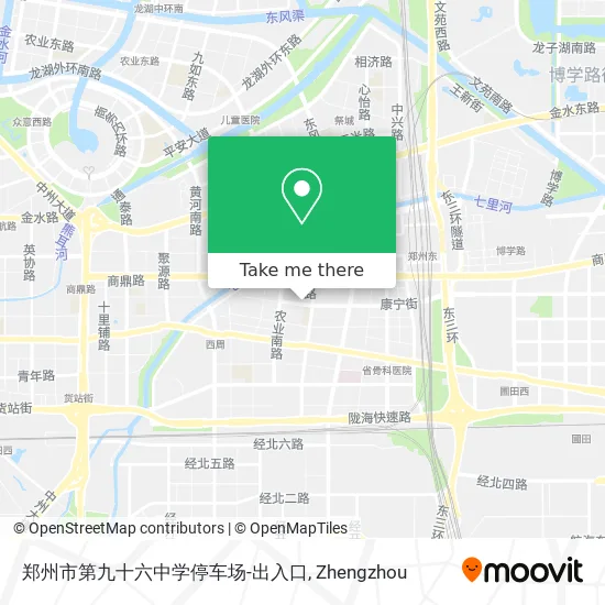 郑州市第九十六中学停车场-出入口 map
