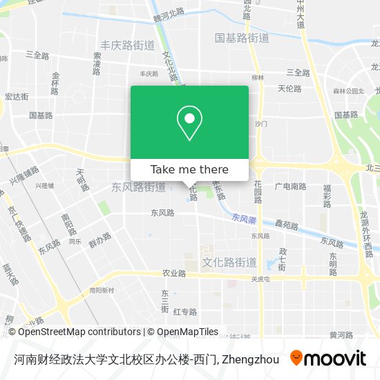 河南财经政法大学文北校区办公楼-西门 map