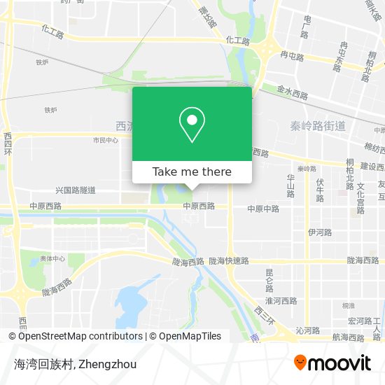 海湾回族村 map