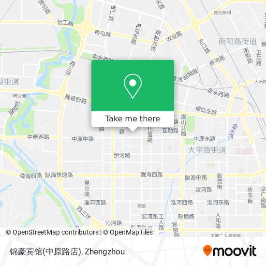 锦豪宾馆(中原路店) map