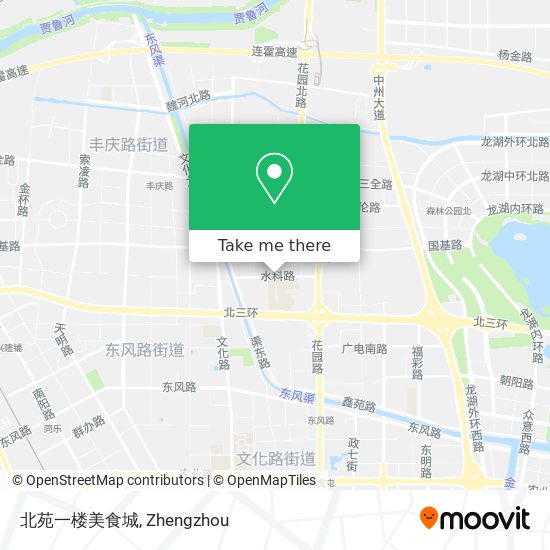 北苑一楼美食城 map