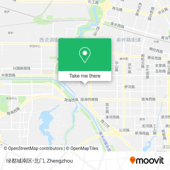 绿都城南区-北门 map