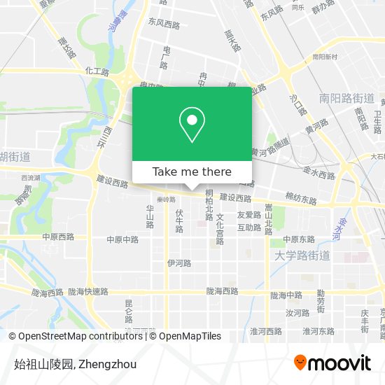 始祖山陵园 map