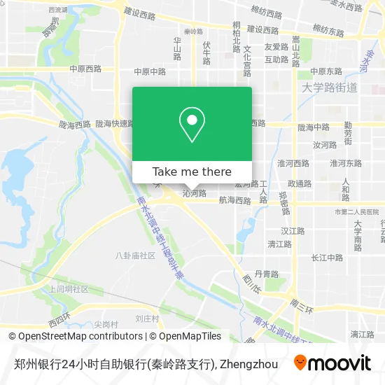 郑州银行24小时自助银行(秦岭路支行) map