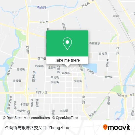 金菊街与银屏路交叉口 map