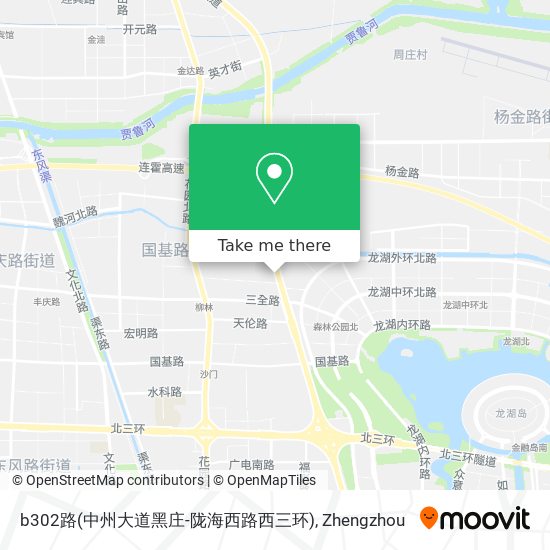b302路(中州大道黑庄-陇海西路西三环) map