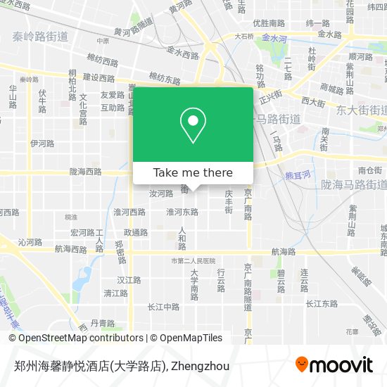 郑州海馨静悦酒店(大学路店) map