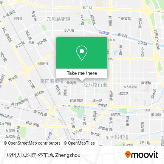 郑州人民医院-停车场 map