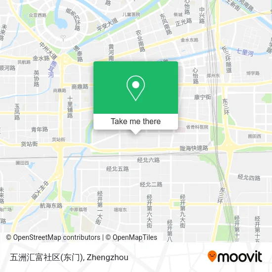 五洲汇富社区(东门) map