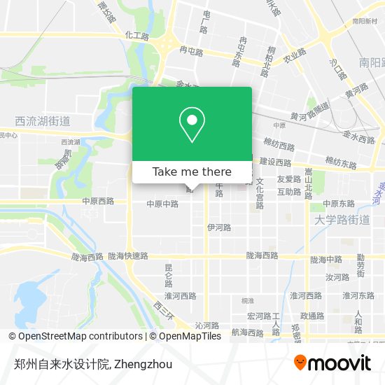 郑州自来水设计院 map