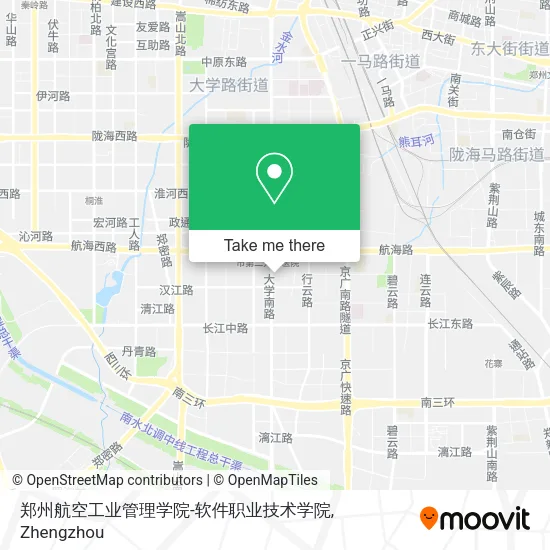 郑州航空工业管理学院-软件职业技术学院 map