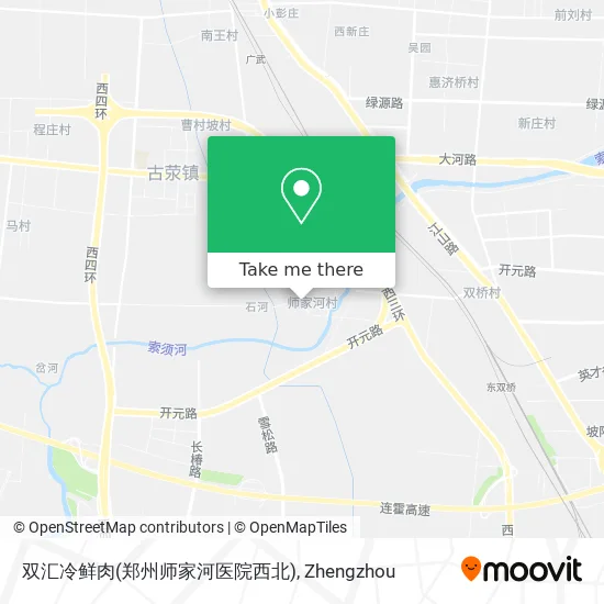 双汇冷鲜肉(郑州师家河医院西北) map