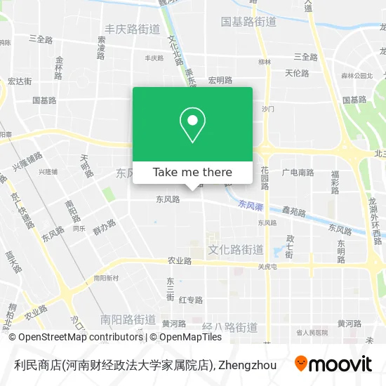 利民商店(河南财经政法大学家属院店) map