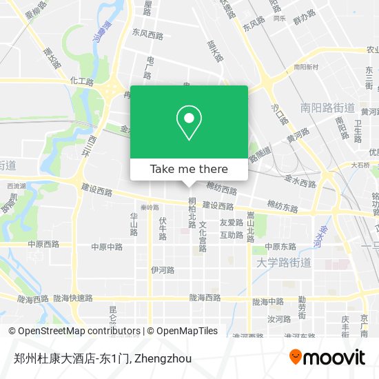 郑州杜康大酒店-东1门 map