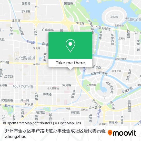 郑州市金水区丰产路街道办事处金成社区居民委员会 map