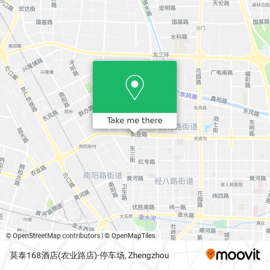 莫泰168酒店(农业路店)-停车场 map