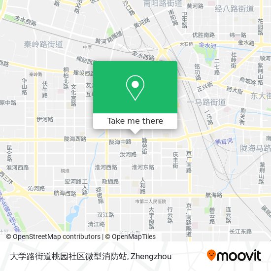 大学路街道桃园社区微型消防站 map