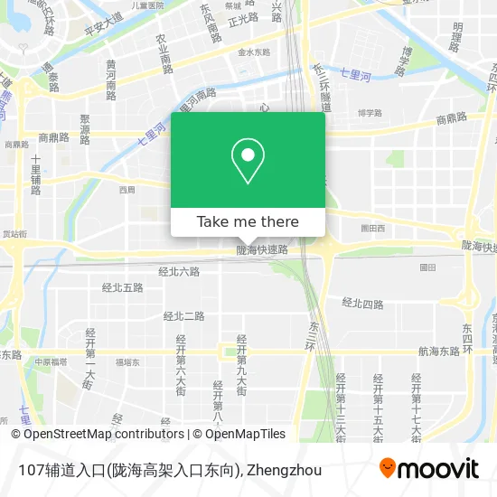 107辅道入口(陇海高架入口东向) map