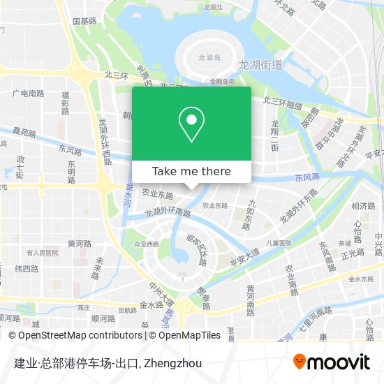 建业·总部港停车场-出口 map