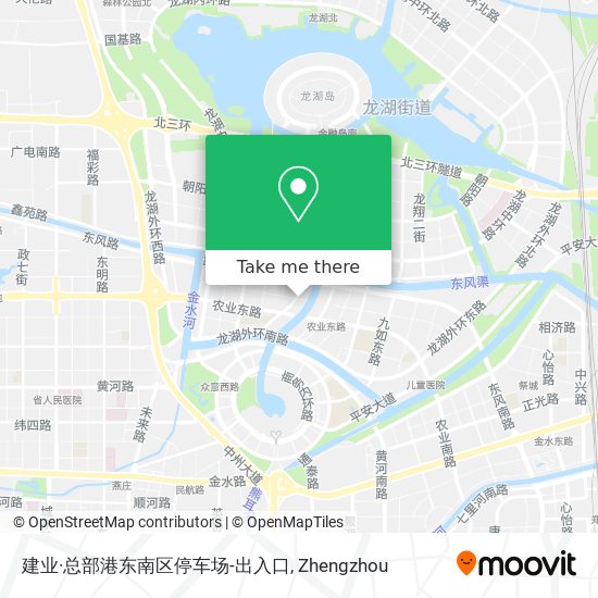 建业·总部港东南区停车场-出入口 map