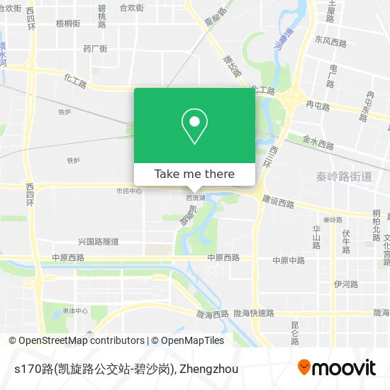 s170路(凯旋路公交站-碧沙岗) map