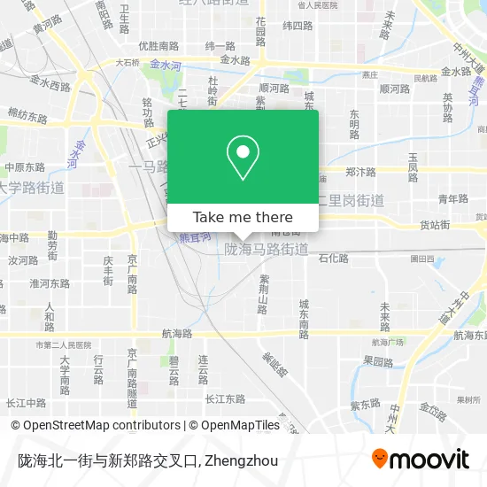 陇海北一街与新郑路交叉口 map