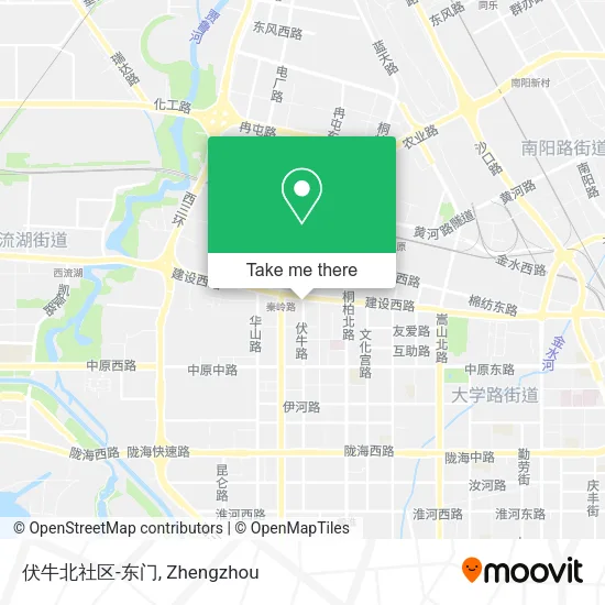 伏牛北社区-东门 map