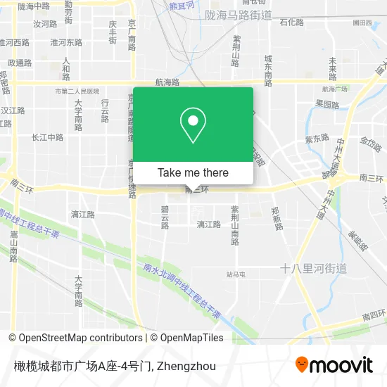 橄榄城都市广场A座-4号门 map