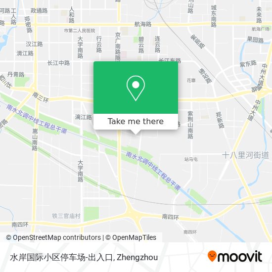 水岸国际小区停车场-出入口 map
