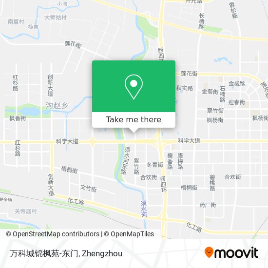 万科城锦枫苑-东门 map