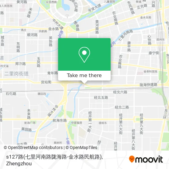 s127路(七里河南路陇海路-金水路民航路) map