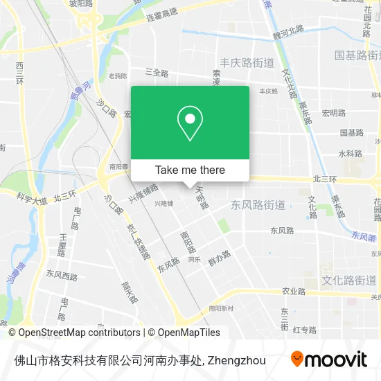 佛山市格安科技有限公司河南办事处 map