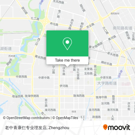 老中青康仨专业理发店 map