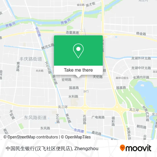 中国民生银行(汉飞社区便民店) map