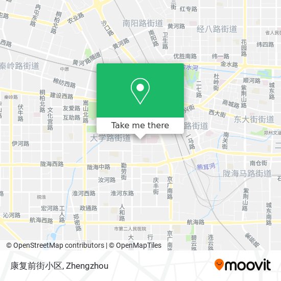 康复前街小区 map