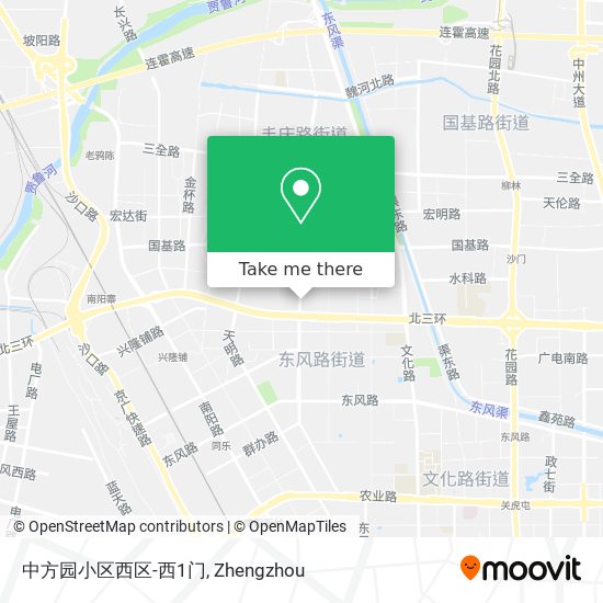 中方园小区西区-西1门 map