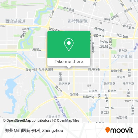 How To Get To 郑州华山医院 妇科in 中原区by Bus Or Metro