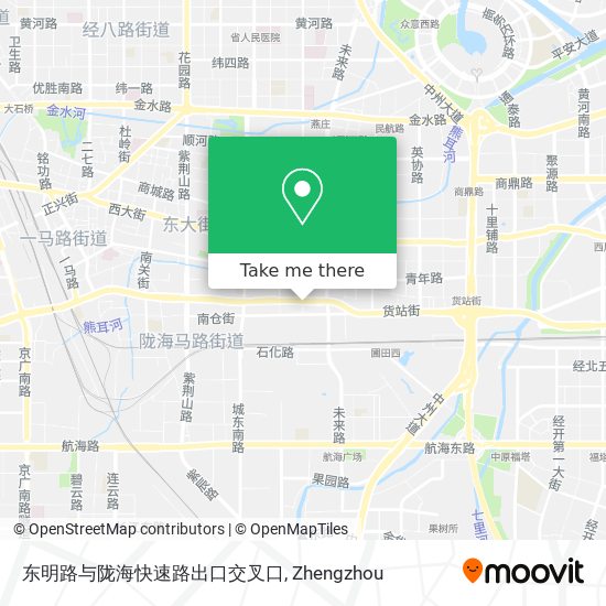 东明路与陇海快速路出口交叉口 map