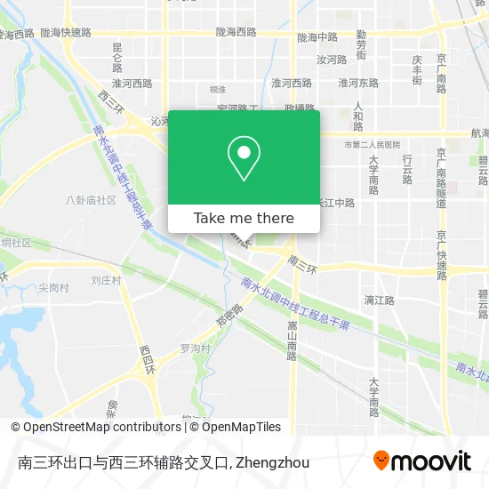 南三环出口与西三环辅路交叉口 map