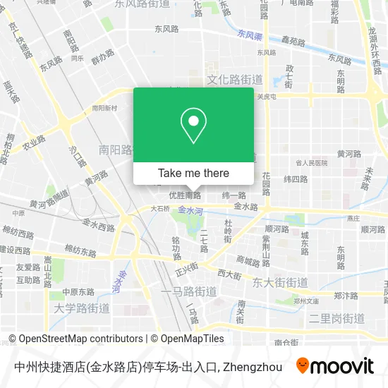 中州快捷酒店(金水路店)停车场-出入口 map