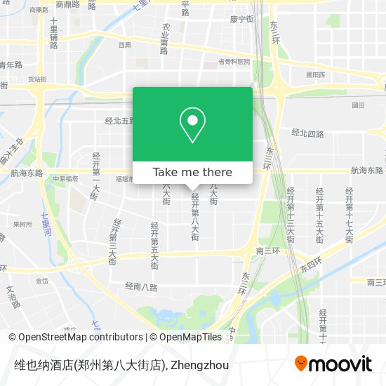 维也纳酒店(郑州第八大街店) map