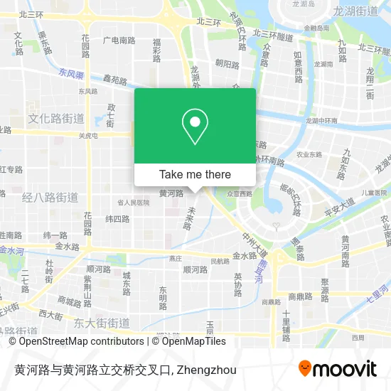 黄河路与黄河路立交桥交叉口 map