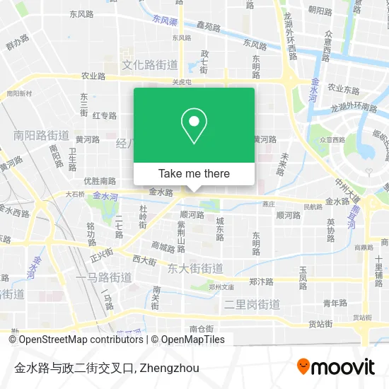 金水路与政二街交叉口 map