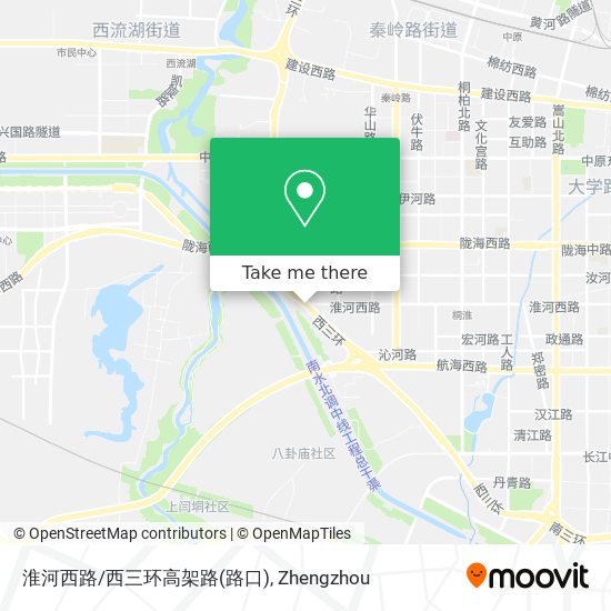 淮河西路/西三环高架路(路口) map