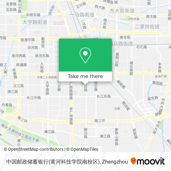 中国邮政储蓄银行(黄河科技学院南校区) map