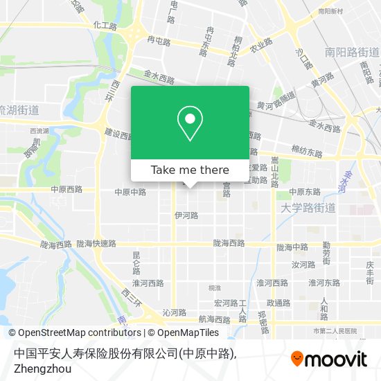 中国平安人寿保险股份有限公司(中原中路) map